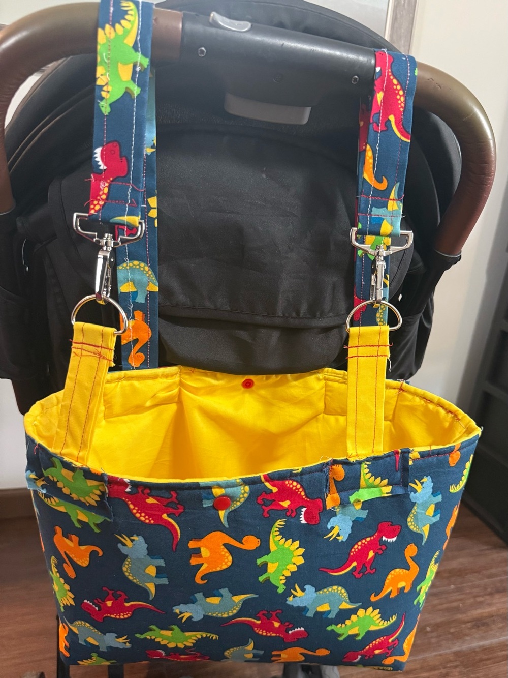 Kids Dinosaur Print Stroller Organizer  baby stroller diaper bag for every day